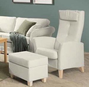 Olivia regulerbar stol – Boss stoff i flere farger