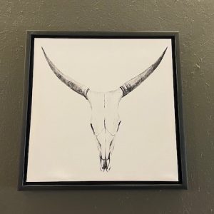 Bilde Canvas m/ sort ramme. Dyrehode nr 1 -50X50cm