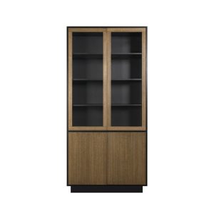 Englesson Line Vitrine – sort/valnøtt